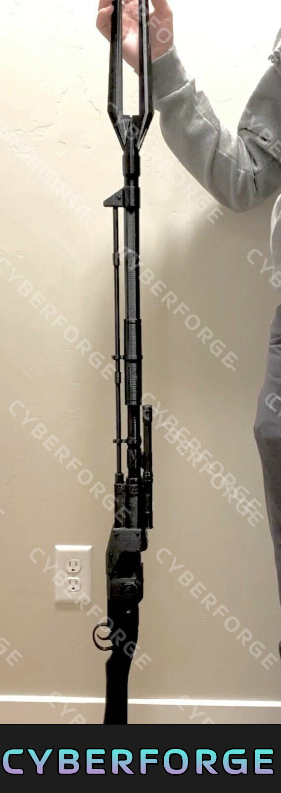 Large Star Wars Mandalorian Rifle 3D Printed KIT