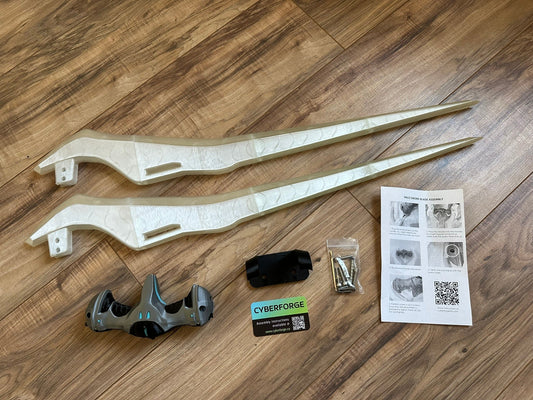 Fully assembled Energy Sword With white LEDs and internal batteries. Like The One In The Halo Series, 3d printed, Cosplay