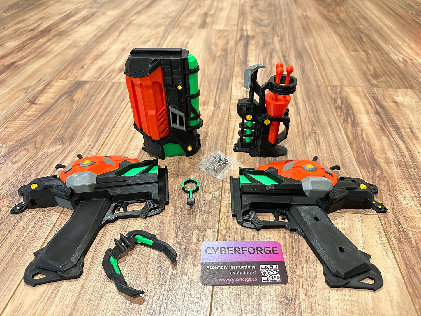 Zombie Ray Gun Mark2 Colored, 3d printed, Cosplay Raygun Mark 2 Kit